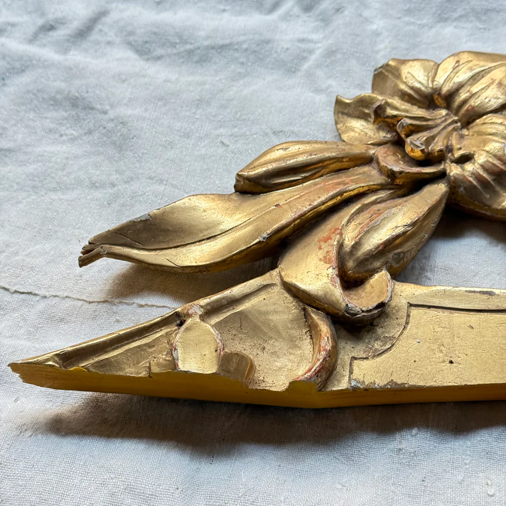 18th-century Austrian Gilt Over Door Architectural Element - Image 4