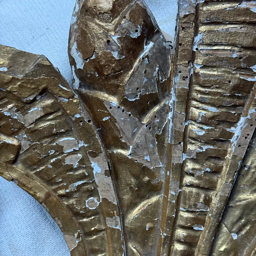 19th-century German Gilt Over Door Architectural Element - Image 5