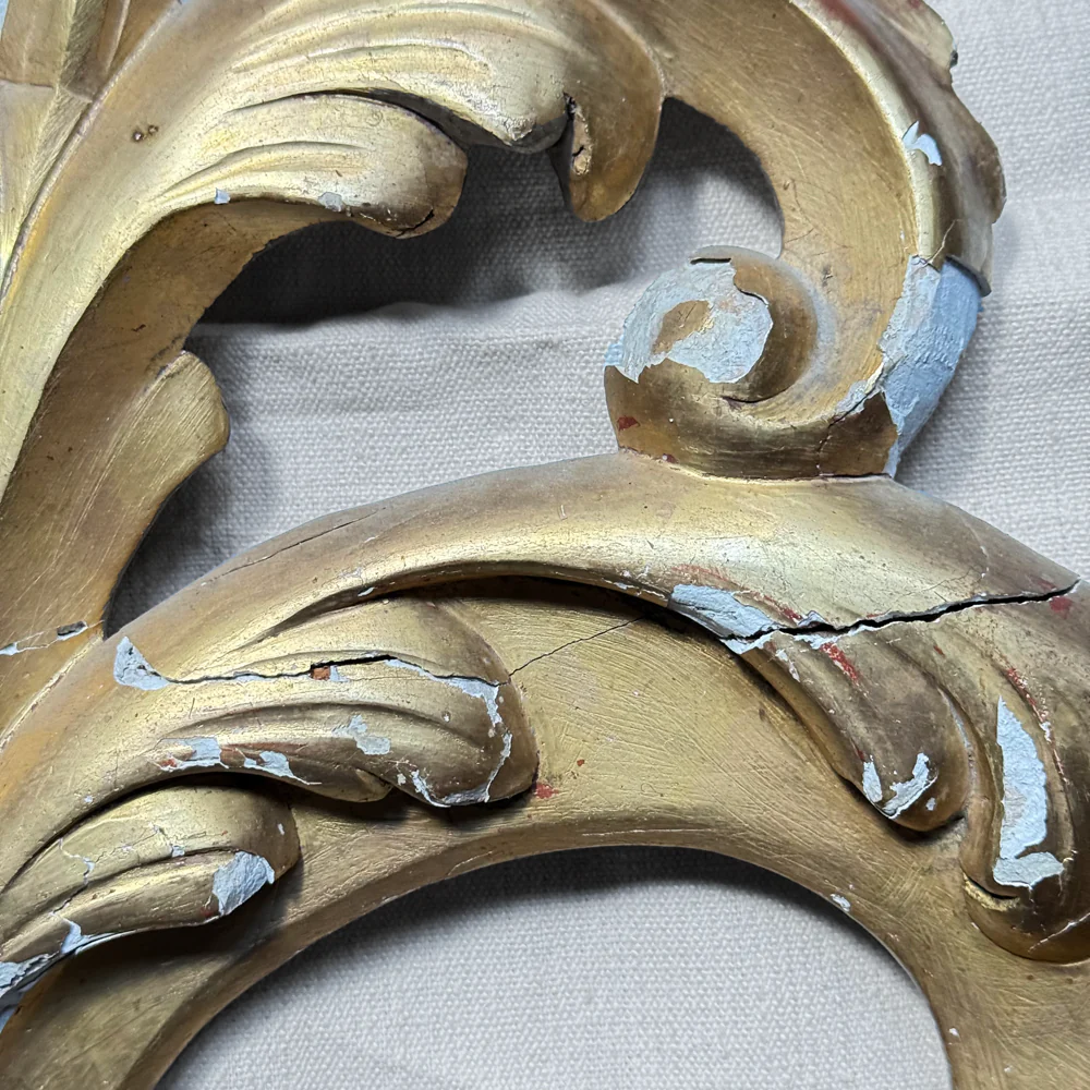 19th-century Italian Gilt Over Door Architectural Element - Image 5