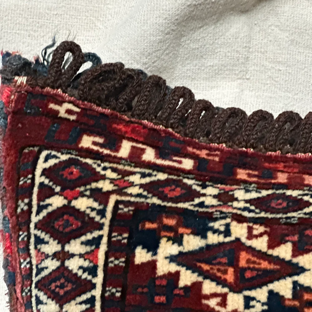 Antique Caucasian Rug Pillow - Image 5