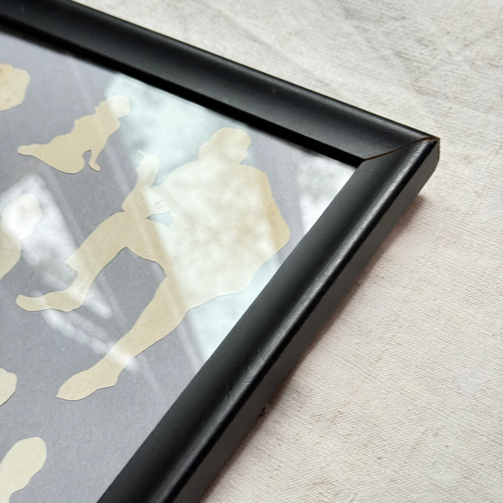 Framed Mike Miller Silhouette Collage #1 - Image 3