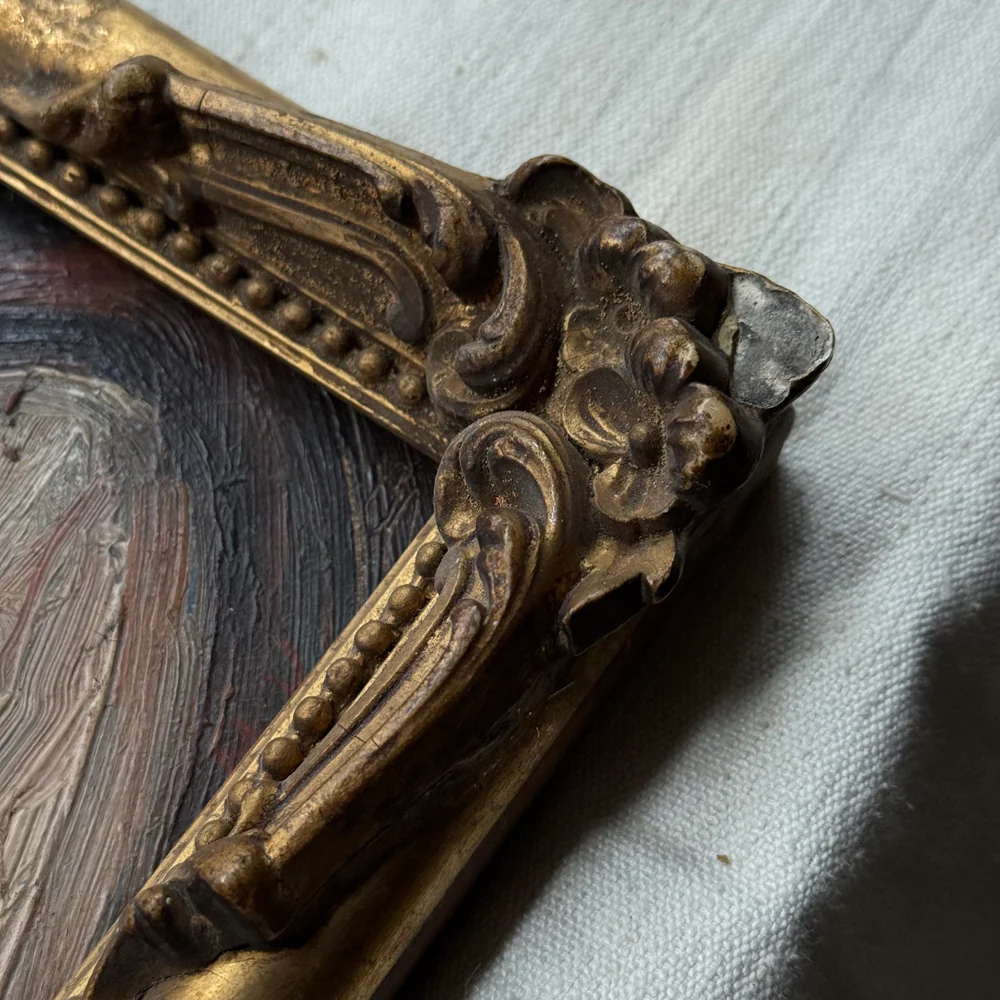 Early 20th-century French Floral Still Life Framed Painting - Image 4