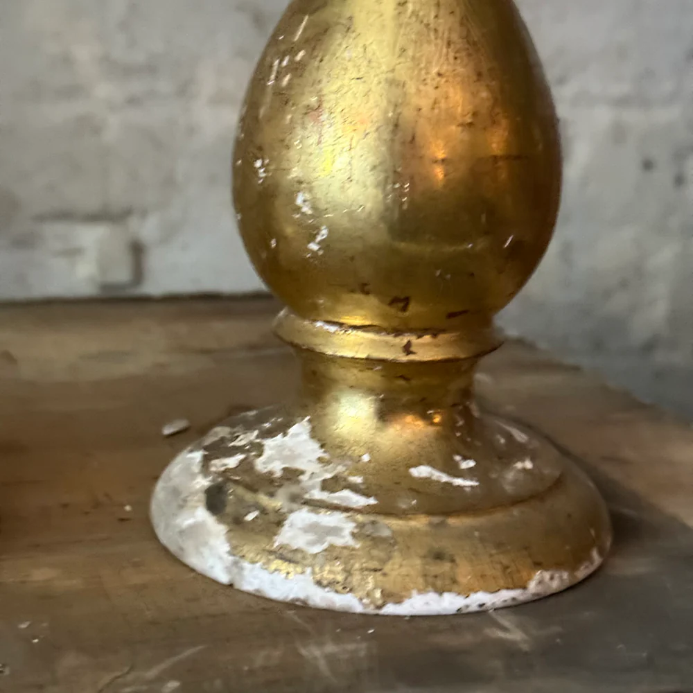 Pair of 19th-century Austrian Gilt Candlesticks (E) - Image 5