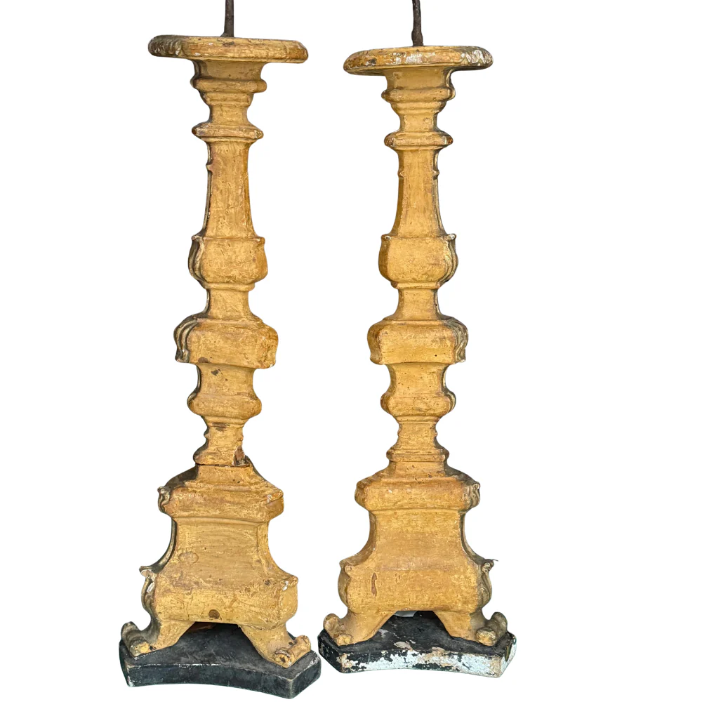 Pair of Early 18th-century Austrian Gilt Candlesticks - Image 7