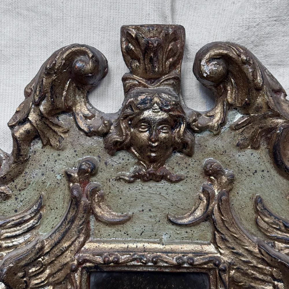 Vintage Italian Carved Rococo Mirror - Image 3