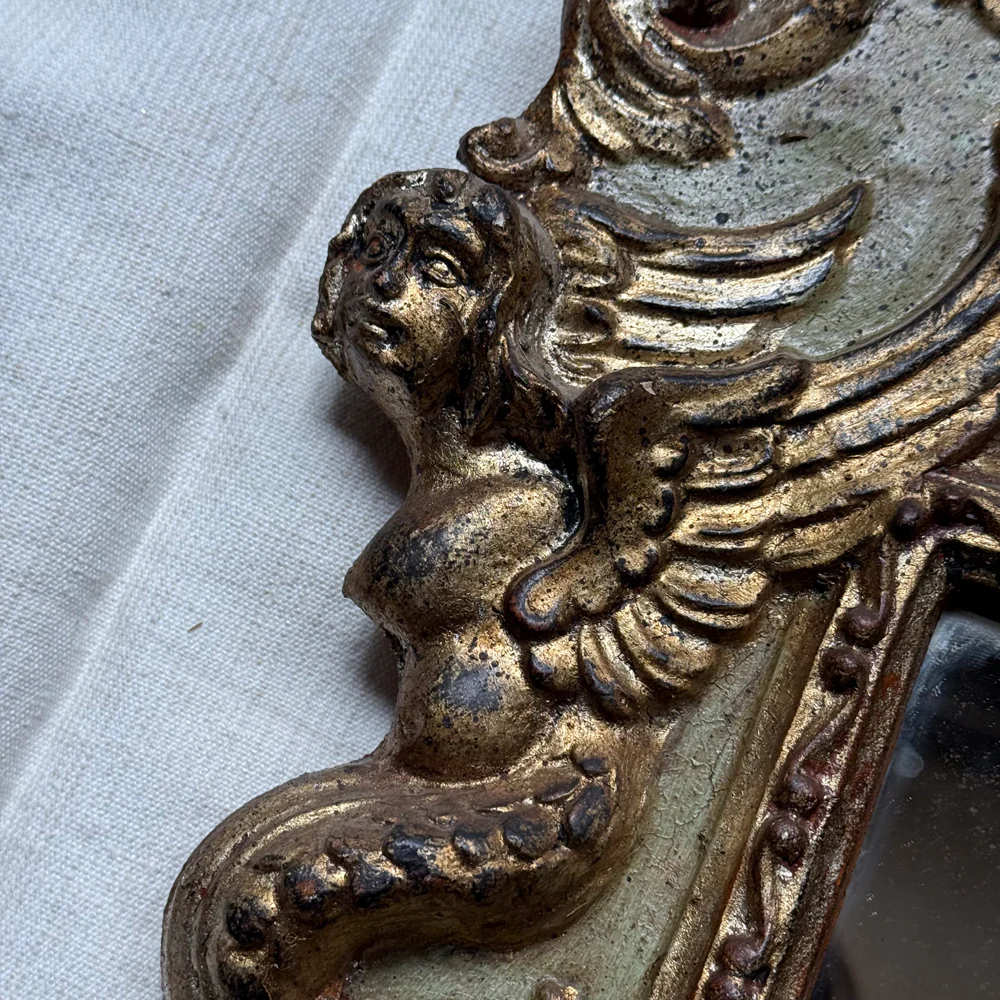 Vintage Italian Carved Rococo Mirror - Image 4